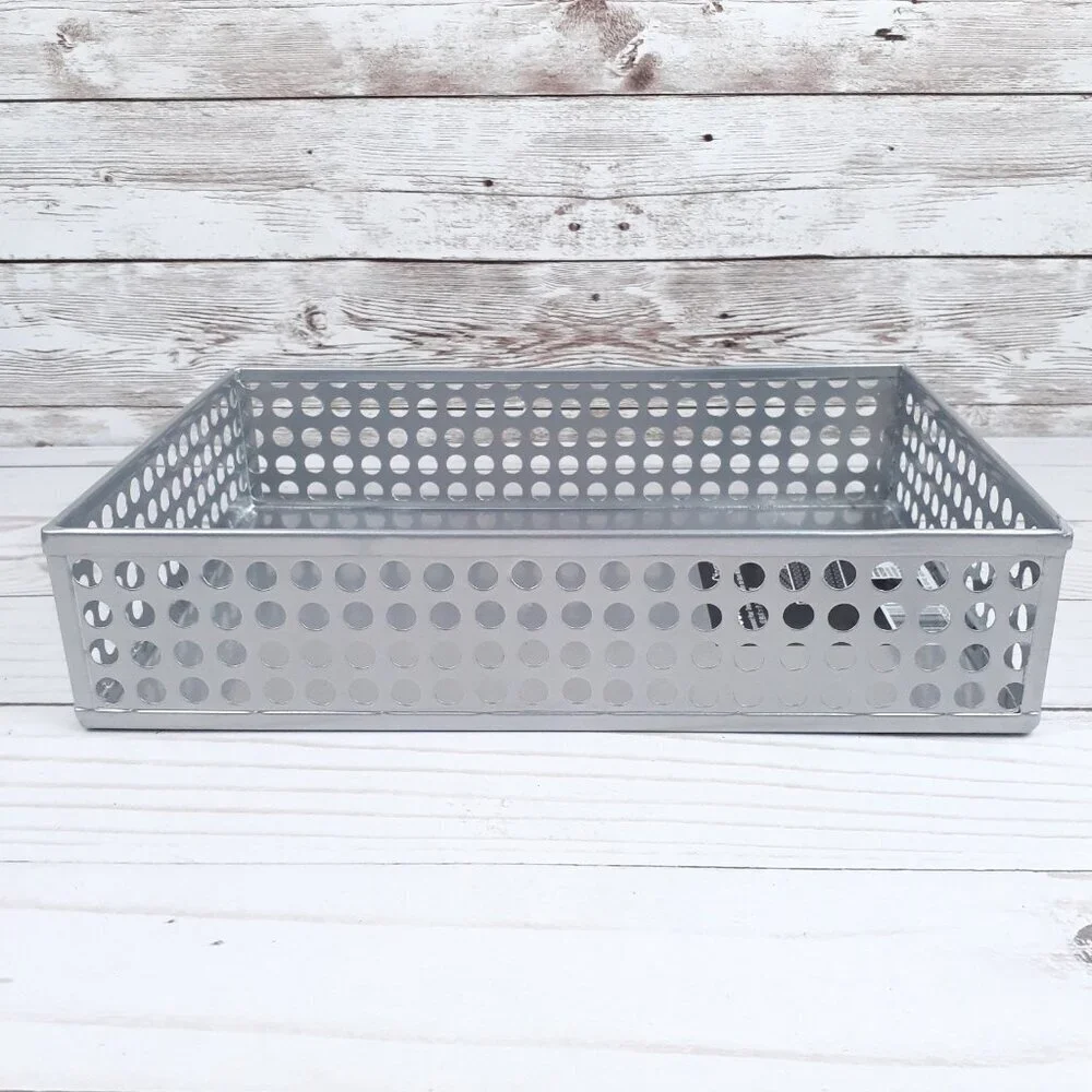 Edison Drawer Store Metal Organizer 6x9 in Silver